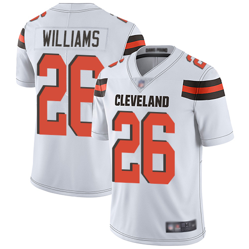 Cleveland Browns Greedy Williams Men White Limited Jersey #26 NFL Football Road Vapor Untouchable->women nfl jersey->Women Jersey